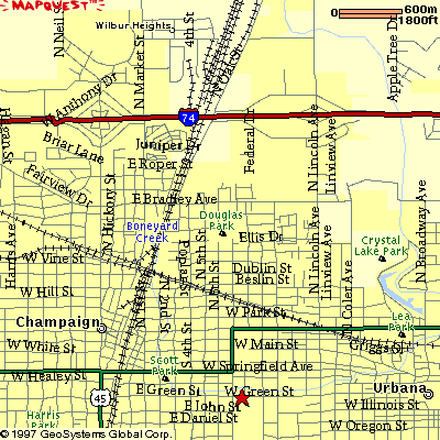 map to the Illini Union